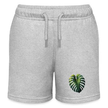 Monsterablatt - Kinder Organic Joggingshorts Mini Bolter von Stanley/Stella - Grau meliert - Vorne