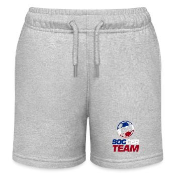 soccer team france - Kinder Organic Joggingshorts Mini Bolter von Stanley/Stella - Grau meliert - Vorne