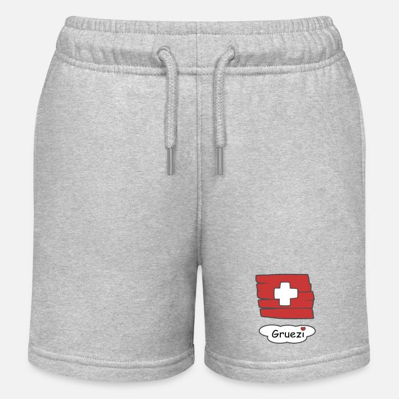 Formules de politesse - Short de jogging enfant bio Stanley/Stella - gris chiné