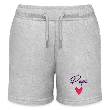 GRANDPA. DAD. FATHER'S DAY. HAPPY FATHER'S DAY - Kids Organic Sweat Shorts by Stanley/Stella - heather grey - Front