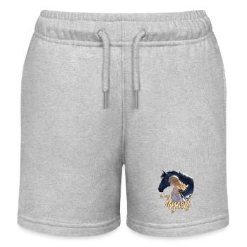 Art und Weise ich selbst zu sein - Kinder Organic Joggingshorts Mini Bolter von Stanley/Stella - Grau meliert - Vorne