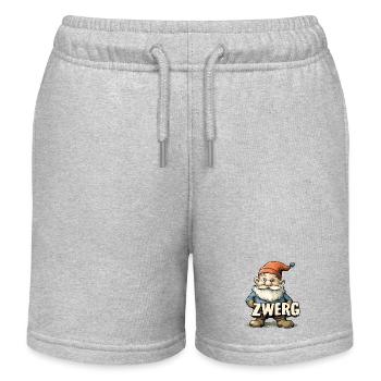 Nain de jardin - Short de jogging enfant bio Stanley/Stella - gris chiné - Devant