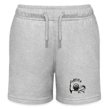 musikgenuss - Kinder Organic Joggingshorts Mini Bolter von Stanley/Stella - Grau meliert - Vorne