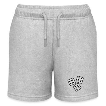 Dice - 18 years Birthday - Kids Organic Sweat Shorts by Stanley/Stella - heather grey - Front