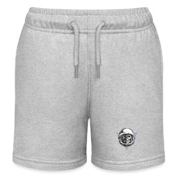 Space Monkey - Short de jogging enfant bio Stanley/Stella - gris chiné - Devant