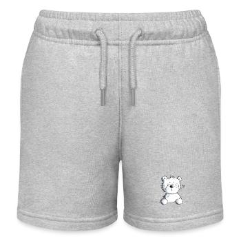 Ours polaire doux je nounours je porte nounours cadeau pour enfants - Short de jogging enfant bio Stanley/Stella - gris chiné - Devant
