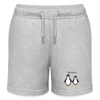 Pingouin - Deux d’entre nous - Short de jogging enfant bio Stanley/Stella - gris chiné - Devant