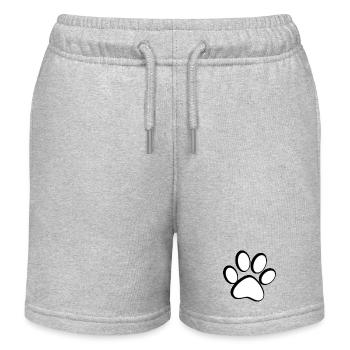 Patte de chat - Short de jogging enfant bio Stanley/Stella - gris chiné - Devant