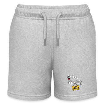 50.Geburtstag , 50 Jahre , ja fünfzig (25) - Kinder Organic Joggingshorts Mini Bolter von Stanley/Stella - Grau meliert - Vorne