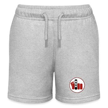 020FY - Short de jogging enfant bio Stanley/Stella - gris chiné - Devant