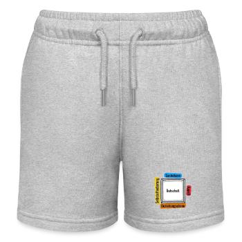 Vier Ohren Modell - Kinder Organic Joggingshorts Mini Bolter von Stanley/Stella - Grau meliert - Vorne