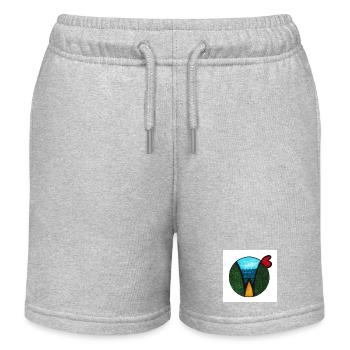 COSMOGRAMM - WIDE WORLD WILDERNESS by Gudrun Kargl - Kids Organic Sweat Shorts by Stanley/Stella - heather grey - Front