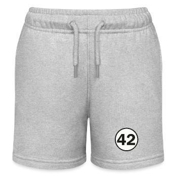 Die Antwort auf die große Frage des Universums - Kinder Organic Joggingshorts Mini Bolter von Stanley/Stella - Grau meliert - Vorne