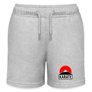Fuji-San - Short de jogging enfant bio Stanley/Stella - gris chiné - Devant