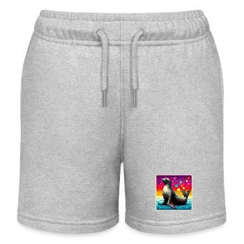 Siegel - Kinder Organic Joggingshorts Mini Bolter von Stanley/Stella - Grau meliert - Vorne