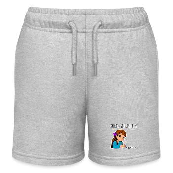 Stylo à bille - Une fille qui écrit au ballon - Short de jogging enfant bio Stanley/Stella - gris chiné - Devant