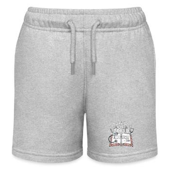 Infirmière en soins intensifs : une courte histoire Je suis infirmière diplômée - Short de jogging enfant bio Stanley/Stella - gris chiné - Devant