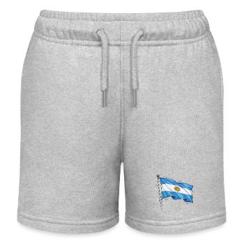 Drapeau de l’Argentine - Short de jogging enfant bio Stanley/Stella - gris chiné - Devant