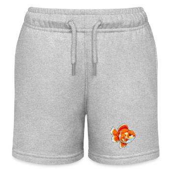 Yuanbao rouge blanc de qualité Poisson rouge de haute qualité - Short de jogging enfant bio Stanley/Stella - gris chiné - Devant