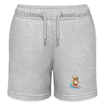 Corgi Surf-Sommerbrille - Kinder Organic Joggingshorts Mini Bolter von Stanley/Stella - Grau meliert - Vorne