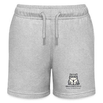 Executive Kater mit Brille - Kinder Organic Joggingshorts Mini Bolter von Stanley/Stella - Grau meliert - Vorne
