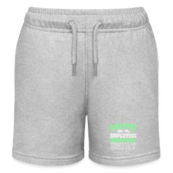 Employé de la semaine Employé du mois - Short de jogging enfant bio Stanley/Stella - gris chiné - Devant