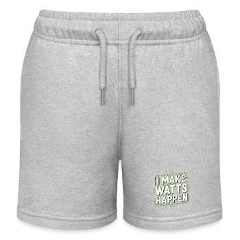 Maître électricien : je fabrique Watts Electrical Service - Short de jogging enfant bio Stanley/Stella - gris chiné - Devant