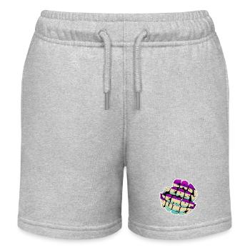 Easy Peasy Lemon Squeezy - Kinder Organic Joggingshorts Mini Bolter von Stanley/Stella - Grau meliert - Vorne