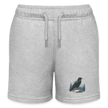 Raven Vintage - Kids Organic Sweat Shorts by Stanley/Stella - heather grey - Front