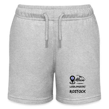 Rostock my favorite place-Hanseatic city Rostock-Möwe - Kids Organic Sweat Shorts by Stanley/Stella - heather grey - Front