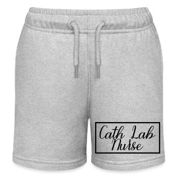 Cath Lab Krankenschwester stolze Krankenpflegeschülerin - Kinder Organic Joggingshorts Mini Bolter von Stanley/Stella - Grau meliert - Vorne