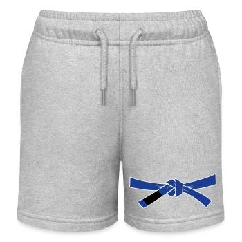 Bluebelt - Blaugurt - Kinder Organic Joggingshorts Mini Bolter von Stanley/Stella - Grau meliert - Vorne