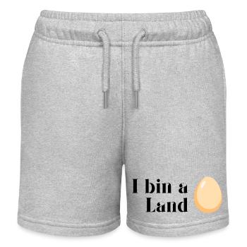 Ich bin ein Landei - Kinder Organic Joggingshorts Mini Bolter von Stanley/Stella - Grau meliert - Vorne
