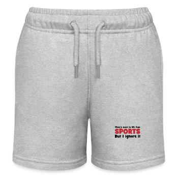 Sport - Short de jogging enfant bio Stanley/Stella - gris chiné - Devant