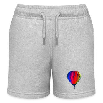 Ballon - Short de jogging enfant bio Stanley/Stella - gris chiné - Devant