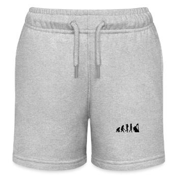 Music harp evolution for women black - Kids Organic Sweat Shorts by Stanley/Stella - heather grey - Front