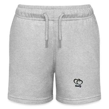 Family - Kids Organic Sweat Shorts by Stanley/Stella - heather grey - Front