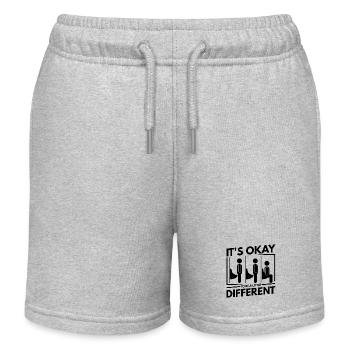 Funshirt hommes toilettes - Short de jogging enfant bio Stanley/Stella - gris chiné - Devant