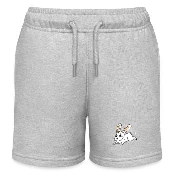 Lapin lapin lapin de pâques - Short de jogging enfant bio Stanley/Stella - gris chiné - Devant