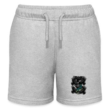 Feathers Wings Death Crows Beyond Grief - Kids Organic Sweat Shorts by Stanley/Stella - heather grey - Front