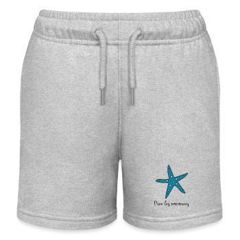 VIVE LES VACANCES. VACANCES.BONNES VACANCES - Short de jogging enfant bio Stanley/Stella - gris chiné - Devant