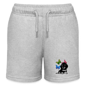 Chiens Frügling Sentiments printaniers Teckel Chien - Short de jogging enfant bio Stanley/Stella - gris chiné - Devant