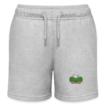 Berg Berge - Kinder Organic Joggingshorts Mini Bolter von Stanley/Stella - Grau meliert - Vorne