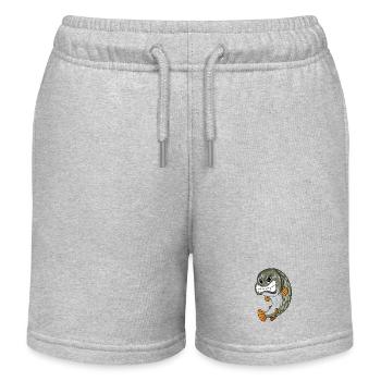 Brochet - Short de jogging enfant bio Stanley/Stella - gris chiné - Devant