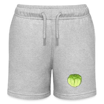 Eisbergsalat Salat Kohl Kohlkopf Gemüse Küche - Kinder Organic Joggingshorts Mini Bolter von Stanley/Stella - Grau meliert - Vorne