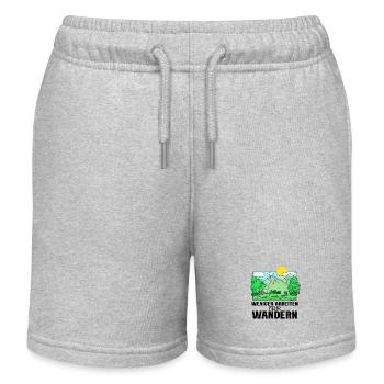 Wandern Berge Wanderer - Kinder Organic Joggingshorts Mini Bolter von Stanley/Stella - Grau meliert - Vorne