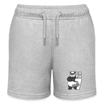 7. Geburtstag Junge 7 Jahre Panda Ich bin coole 7 - Kinder Organic Joggingshorts Mini Bolter von Stanley/Stella - Grau meliert - Vorne
