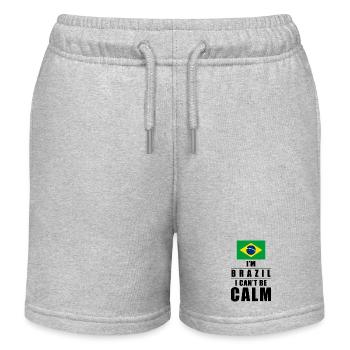 Dicton brésilien - Short de jogging enfant bio Stanley/Stella - gris chiné - Devant