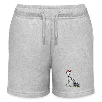 Tondeuse à gazon Doodle - Jardinage - Short de jogging enfant bio Stanley/Stella - gris chiné - Devant