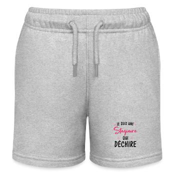 Je Suis Une Stagiaire Qui Déchire - Short de jogging enfant bio Stanley/Stella - gris chiné - Devant